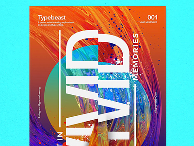 Vivid Type 3d 3d art poster poster design typography