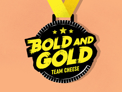 Logo: Bold and gold - Team cheese