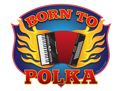 Born to Polka accordion music poland polish polka shirt design