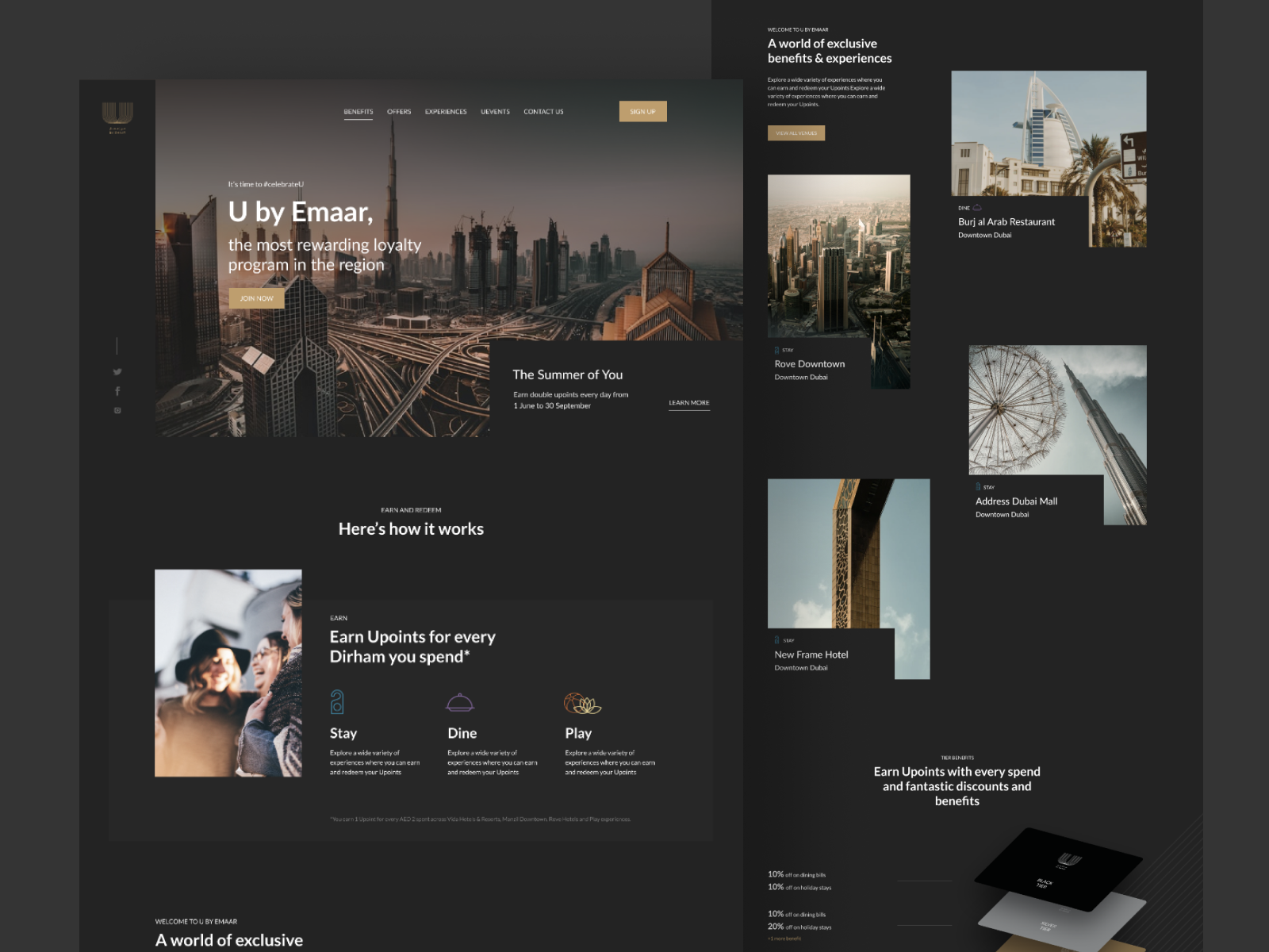 Dark Mode Landing Page UI Design by Anastasia K. on Dribbble
