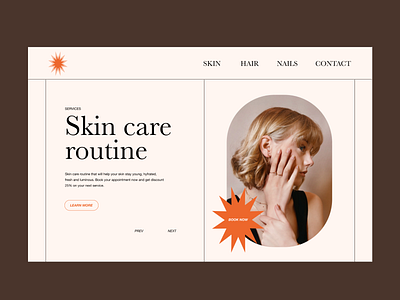 Beauty Landing Page Design