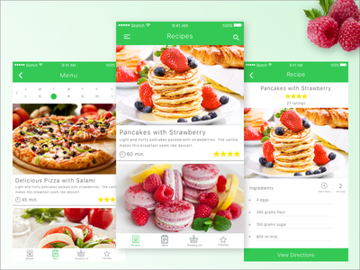 Eat Good Food Mobile App app design eat food free landing mobile page ui ux website