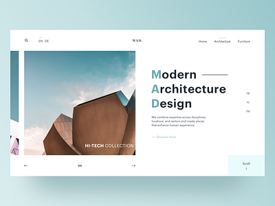 Architecture Website Concept app architechture design landing landing page logo mobile page ui ux web website