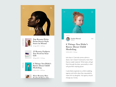 News App Concept app article design landing light minimal minimalist mobile navigation news ui ux