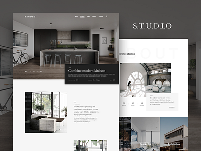 S.T.U.D.I.O - Interior & Architecture Website Concept