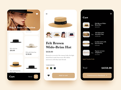 Fashion Mobile App UI (Part II)