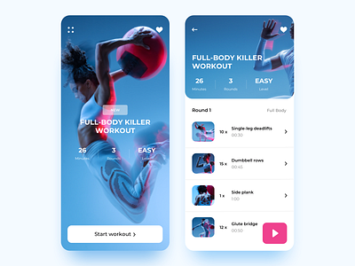 Fitness App UI Design