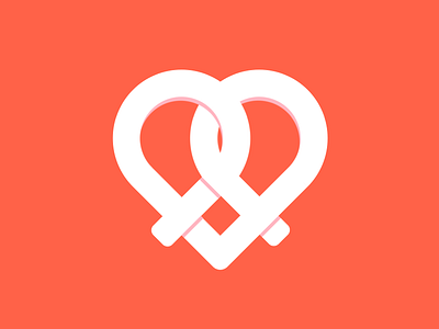 Single div CSS knot #divtober code css heart illustration knot pretzel responsive