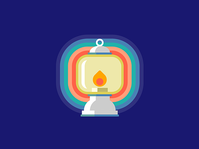 Single div CSS lantern #divtober bright code css flame glow illustration lantern light
