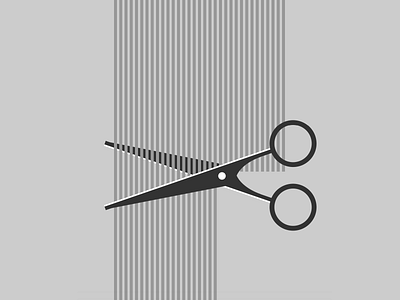 Single div CSS haircut #divtober