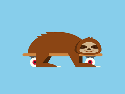Single div CSS sloth #divtober