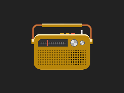 Single div CSS radio #divtober code css illustration music radio
