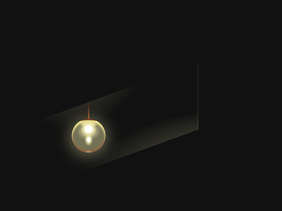 Single div CSS Parasite lamp #divtober code css dark film glow illustration lamp light movie parasite pendant