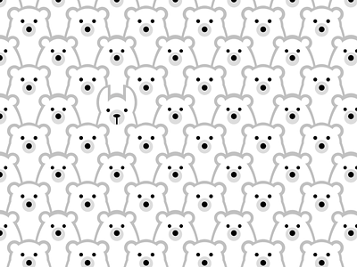 Single div CSS imposter #divtober bears code css hidden illustration llama pattern polar bears repeating