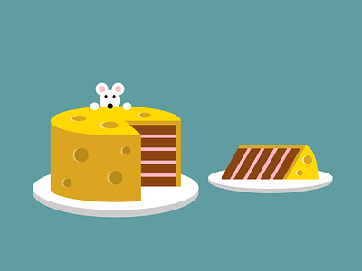 Single div CSS cheese cake #divtober cake cheese cheesecake code css food illustration mouse slice surrealism