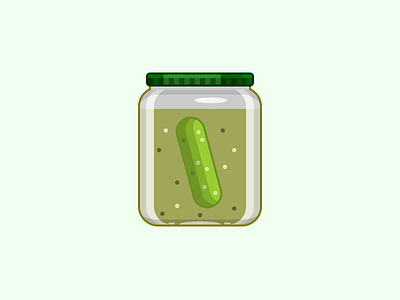 Single div CSS pickle jar #divtober