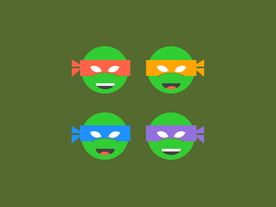 Single div CSS TMNT #divtober cartoon code css illustration teenage mutant ninja turtles tmnt turtle
