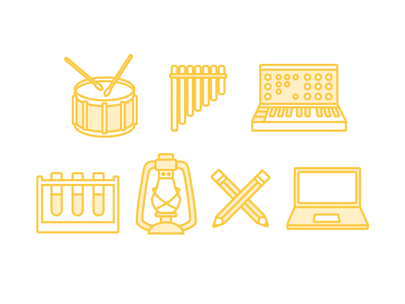 Icons for &yetConf by Lynn Fisher for &yet on Dribbble