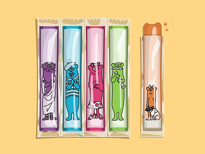 &you Dispatch #32 - Summertime illustration otter pop popsicle vector