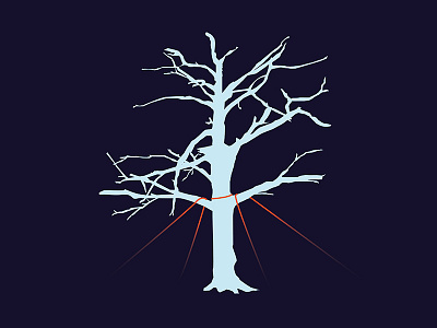 Blade Runner # Art 1 blade runner design flat icon illustration tree vector