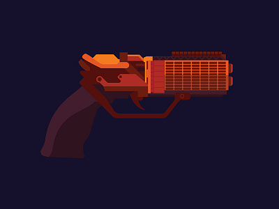 Blade Runner # Art 5 blade runner book design flat icon illustration orange vector