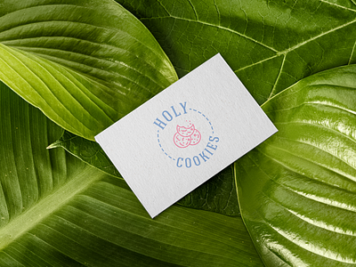 Holy Cookies (Logo & Visit card) brand dailylogochallenge design icon logo mockup typography visit visit card