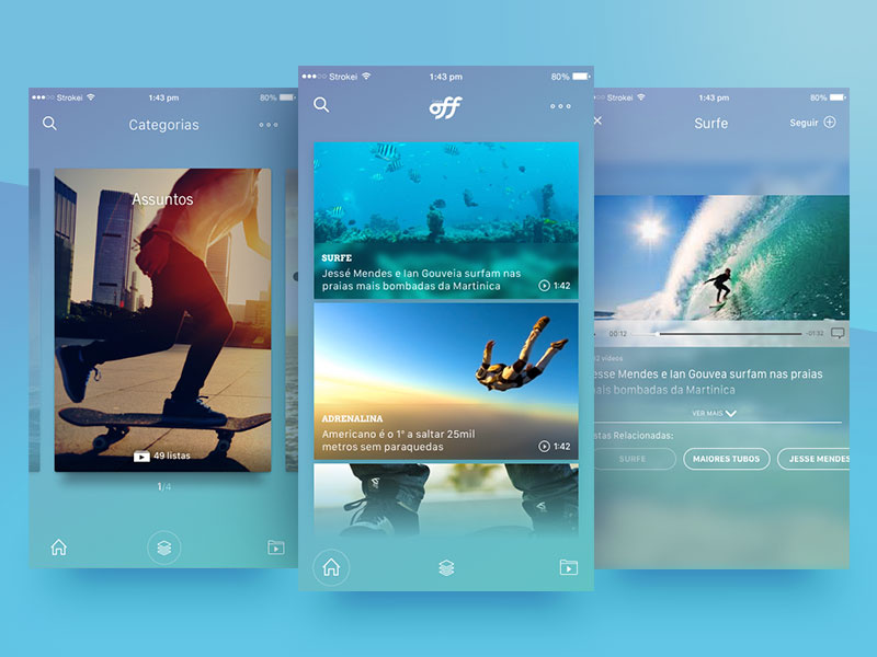 Outdoor Sports Video App radical skydiving dive skate ios surf app sports