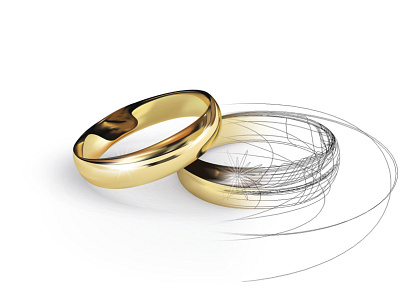 Engagement Vector Rings Illustrations design engagement gold illustration realistic ring vector