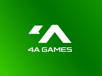 Logo Design for 4A Games 4a games brand design brand identity branding games green logo logo design studio