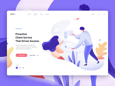 Brand X / Brand Agency Landing Page