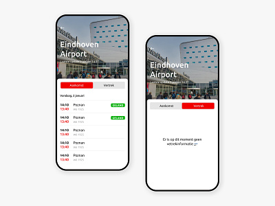 Eindhoven Airport airplane app brabant design eindhoven figma flight mobile schedule sketch ui ux