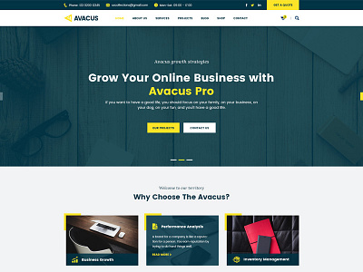 Avacus | Responsive Multipurpose Bootstrap Template front end front end developer html template web development wordpress developer wordpress theme