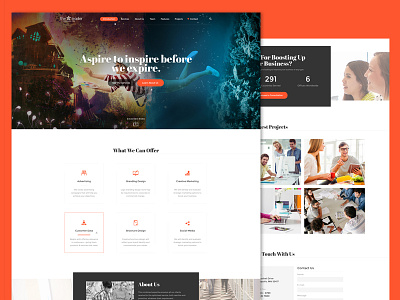 The Leader | Responsive HTML Template front end front end developer html template web development wordpress developer wordpress theme