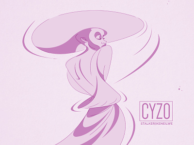Cyzo | Stalker| Keneilwe animation art artist characterdesign cyzo design flow graphicdesign illustration lineart linework