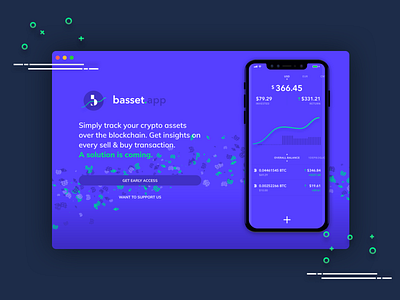 Landing Page for Blockchain Wallet