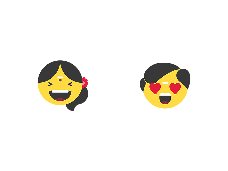 Emoji for Samosa app v1 behance character cute design emoji facebook icon illustration india reaction ui