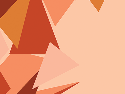 Orange Triangles graphic design polygon art shades of orange