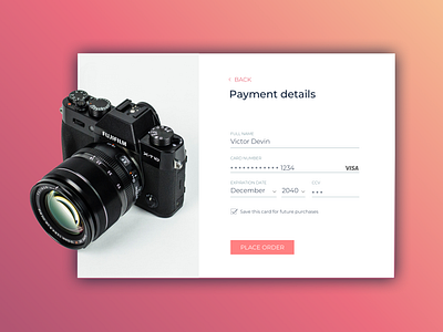 Daily UI 002 - Credit card checkout checkout form daily daily 100 daily 100 challenge dailyui dailyui002 ui