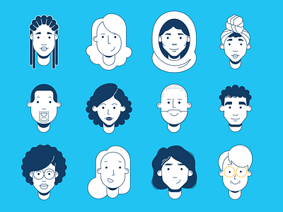 Diversity in Webex illustrations branding character design diversity illustration portrait ui vector webex