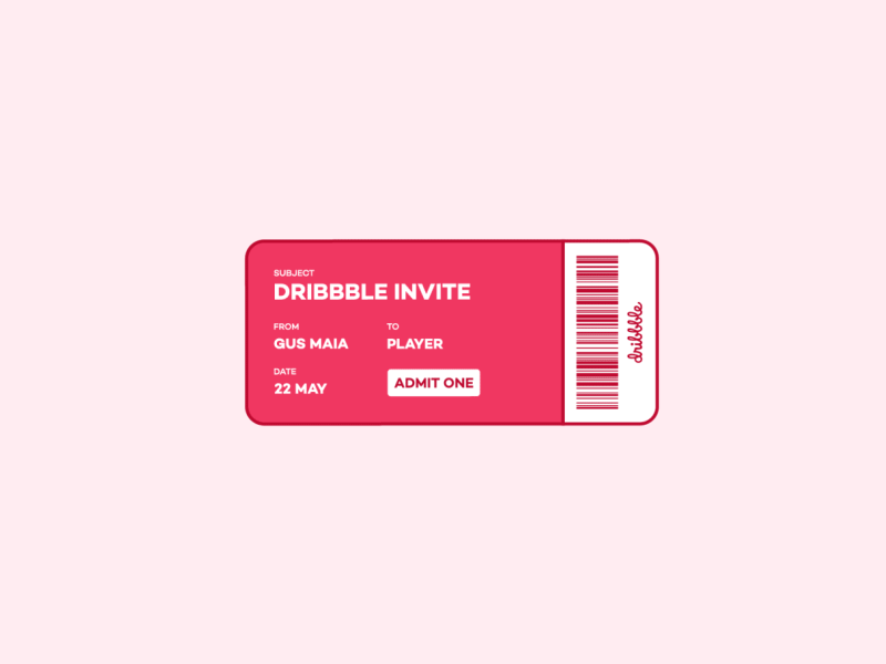 Dribbble Invite Giveaway 2d animation dribbble invite flat design gusmaia illustration invite giveaway minimal