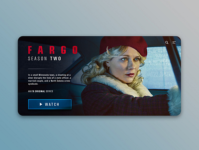 Day 3 (Landing Page) - Daily UI Challenge challenge daily ui dailyui 003 day 3 design fargo landing page netflix streaming tv show ui design ui ux video