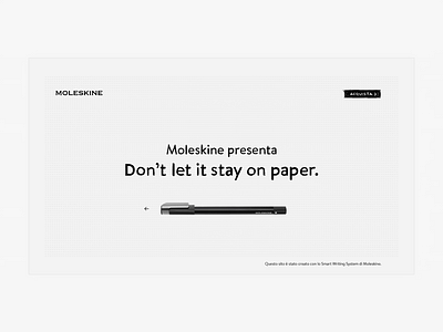 Moleskine | UI | Interaction animated animation app concept design interaction site ui ux web