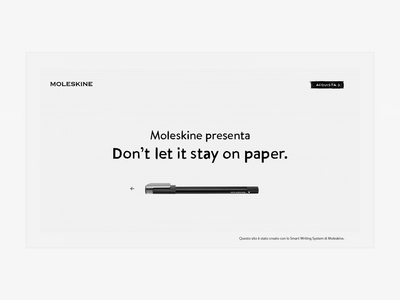 Moleskine | UI | Interaction animated animation app concept design interaction site ui ux web