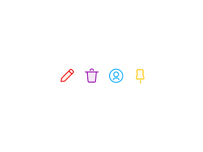 Colorful icons