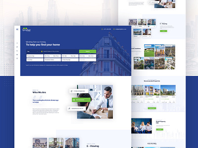 Real Estate Agency - Website Design appartment creative house luxury website property property finder real estate real estate agency real estate logo real estate website uiwala web design web ui web ui kit web ui ux website design