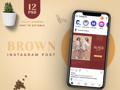 Instagram Post Template By Hardik Chodvadiya On Dribbble