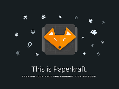 Introducing Paperkraft icons android customise google graphic icon design icon pack icons illustration material design