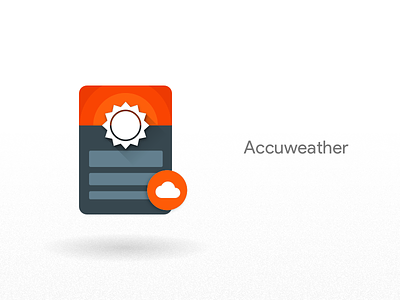 #5 - Accuweather app design icon material paperkraft weather