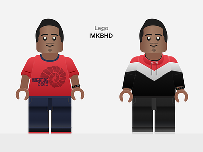 Lego MKBHD black figurine illustration lego mini mkbhd red reviewer technology video youtube