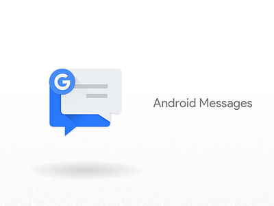 #19 - Android Messages android google icon material message paperkraft sms